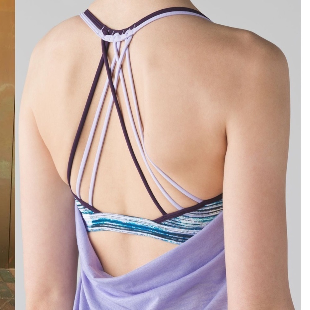 Lululemon athletica Lighten Up Tank, heathered lilac, size 6